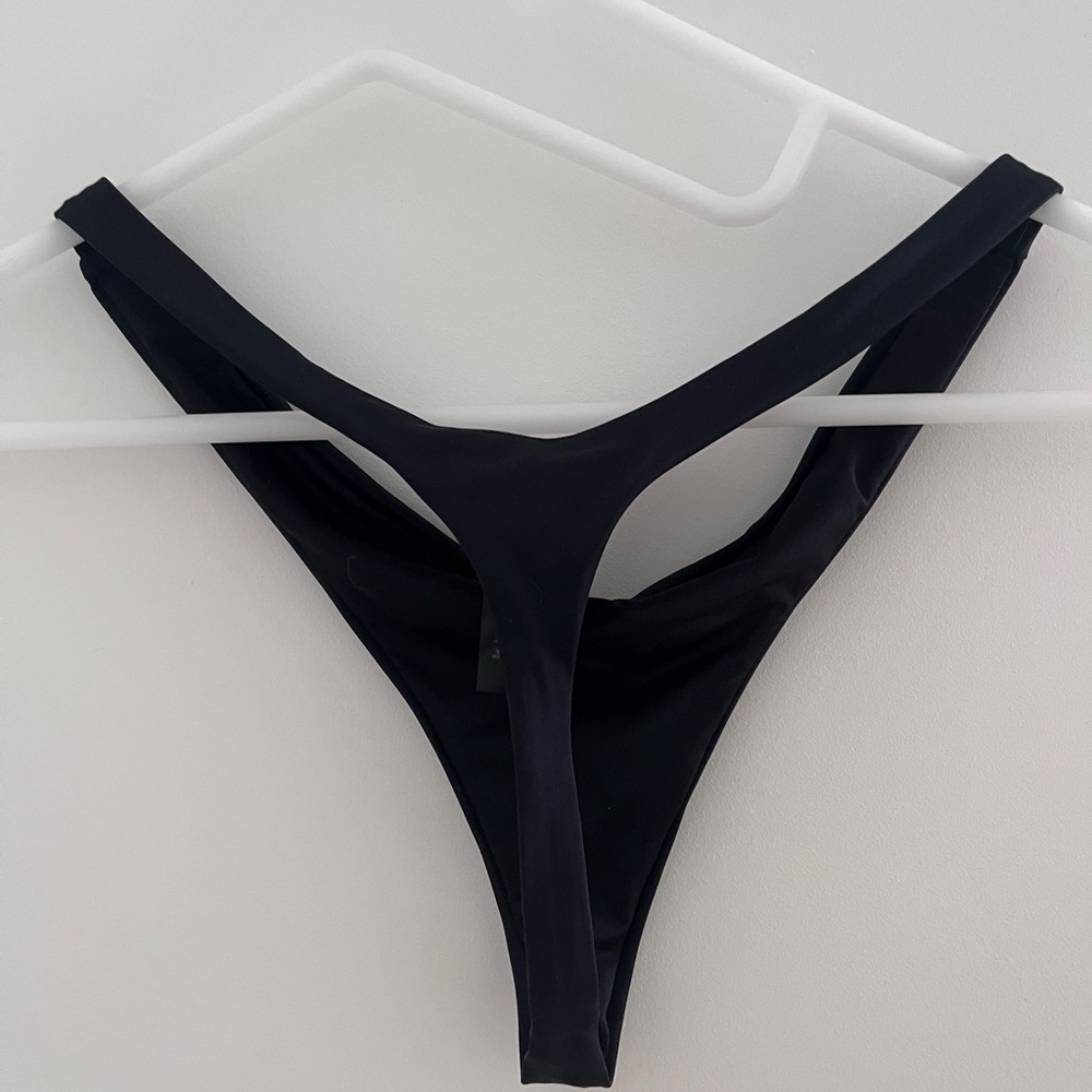 asos high rise thong (swim)